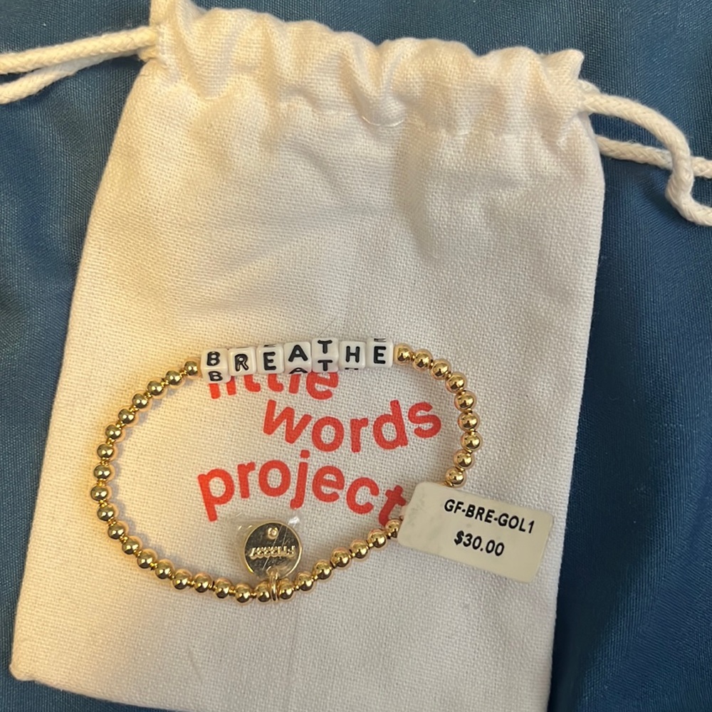 Little Words Project NWT Breathe Bracelet